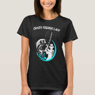 T-shirt Cool Pêche Art Pour Femmes Maman Pêcheurs Poisson