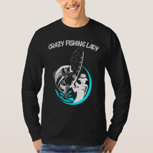 T-shirt Cool Pêche Art Pour Femmes Maman Pêcheurs Poisson