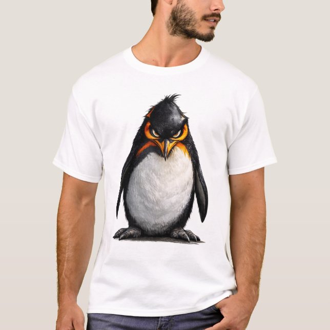 T-shirt Cool Penguin – Design d'animal élégant (Devant)