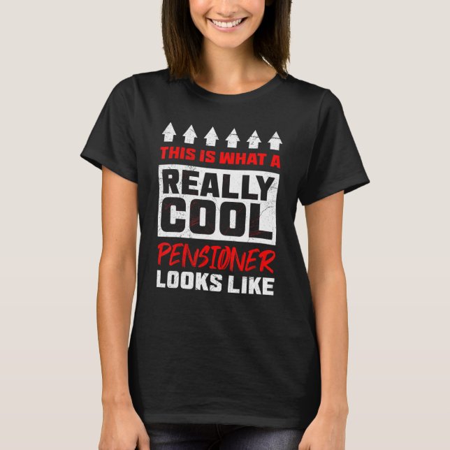 T-shirt Cool Pensionné Adieu Collègue Retraite (Devant)