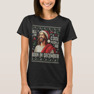 T-shirt Cool People Are Born In December Christian Christm