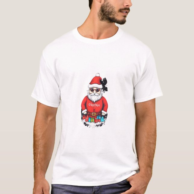 T-shirt cool Père Noël (Devant)
