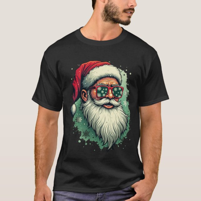 T-shirt Cool Père Noël Vibes (Devant)