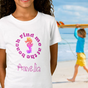 T-shirt cool personnalisé Seahorse Beach