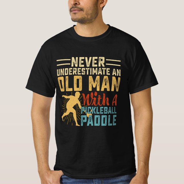 T-shirt Cool Pickleball Grand-père Paddle Sport Pickleball (Devant)