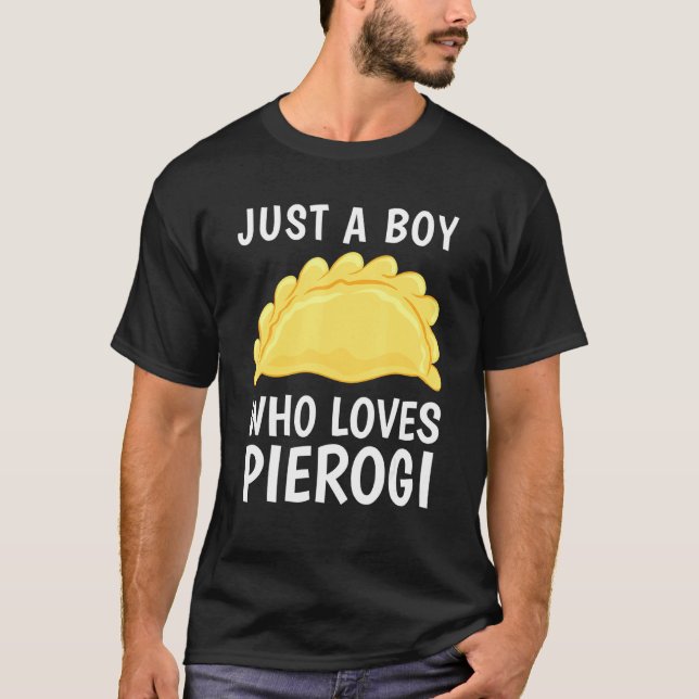 T-shirt Cool Pierogi Boys Hommes Kis Foodie Vegan polonais (Devant)
