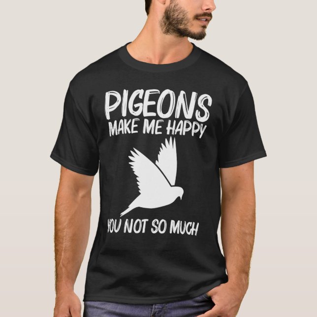 T-shirt Cool Pigeon Pour Hommes Femmes Rock Dove Oiseau An (Devant)