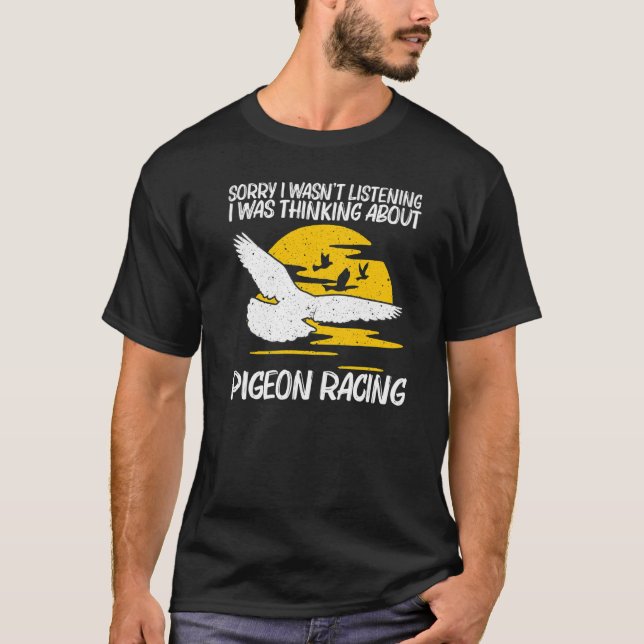 T-shirt Cool Pigeon Racing Pour Hommes Femmes Hommage Pige (Devant)