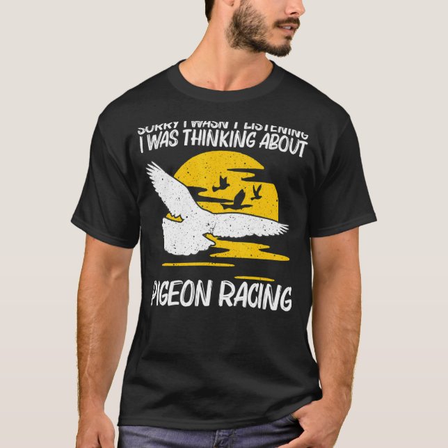 T-shirt Cool Pigeon Racing Pour Hommes Femmes Hommage Pige (Devant)