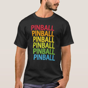T-shirt Cool Pinball Arcade Jeu Retro Look