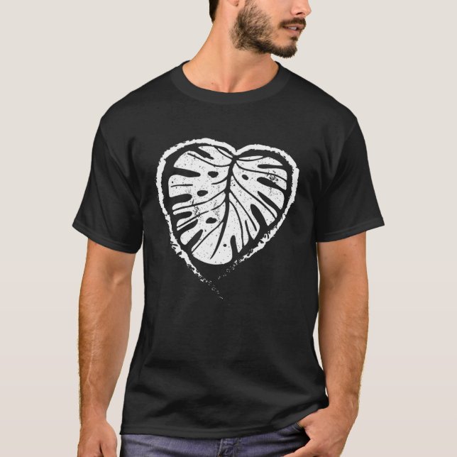 T-shirt Cool Plante Maman Pour Gardeners Coeur Monstera Fe (Devant)