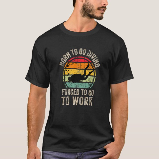 T-shirt Cool Plongée Graphique Sous-Marin Plongée Sous-Mar (Devant)