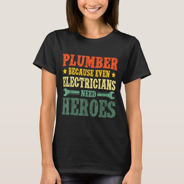 T-shirt Cool Plumber Costume For Men Women Plumbing Tool P (Devant)