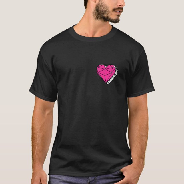 T-shirt Cool Pocket Heart Love Illustration  Conception Gr (Devant)