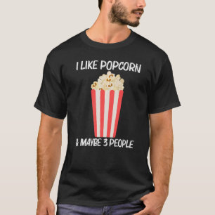 T-shirt Cool Popcorn Pour Hommes Femmes Beurre Sucré Beurr