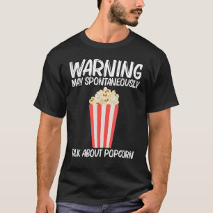 T-shirt Cool Popcorn Pour Hommes Femmes Beurre Sucré Beurr