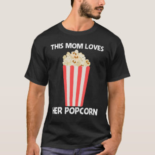 T-shirt Cool Popcorn Pour Maman Mère Beurre Douce Beurre S