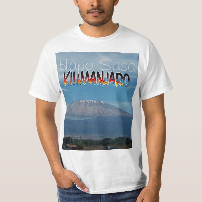 T-shirt Cool Populaire Marchable Monté Kilimanjaro (Devant)
