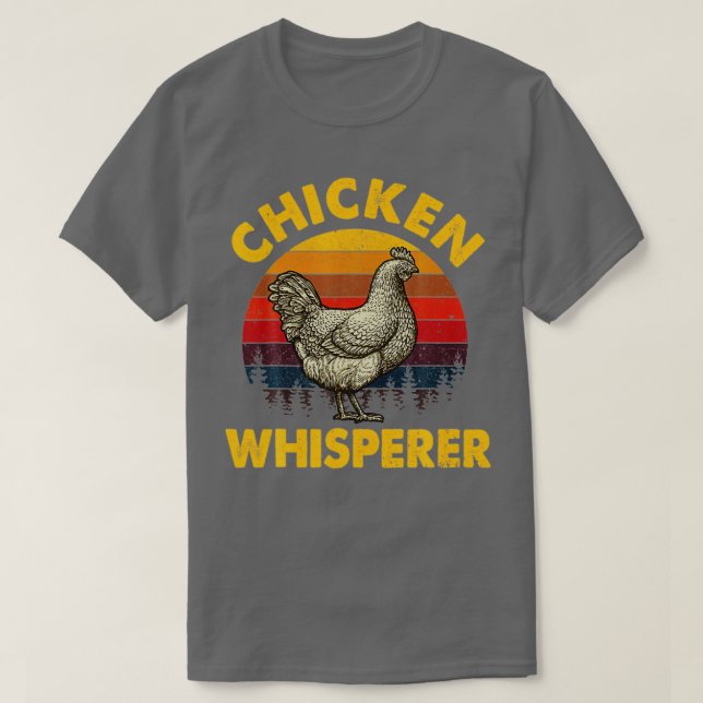 T-shirt Cool Poulet Whisperer Drôle Amateur de poulets Agr (Design devant)