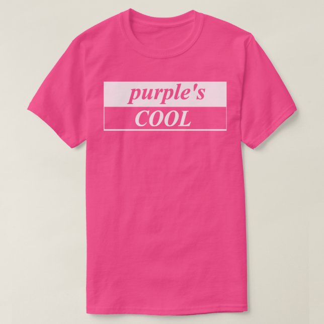 T-shirt cool pourpre (Design devant)