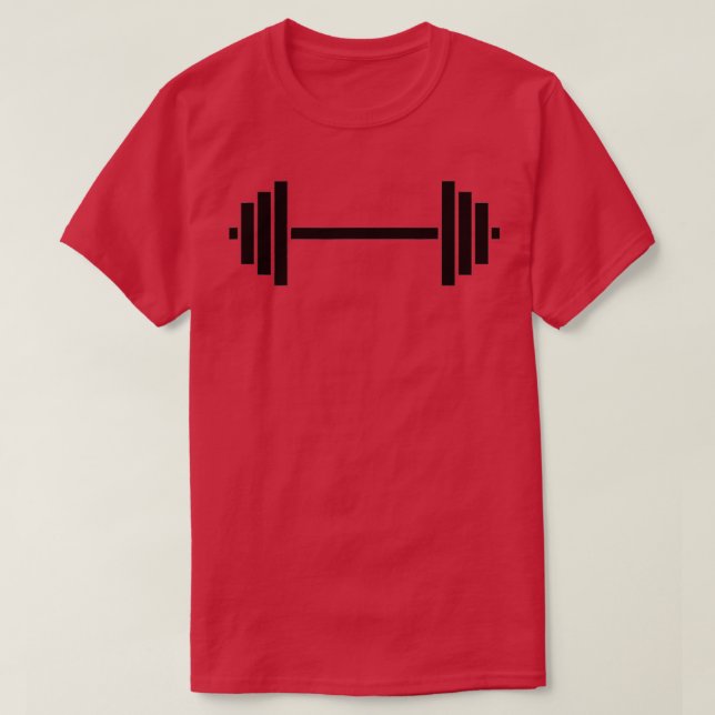 T-shirt Cool Powerlifter haltère (Design devant)