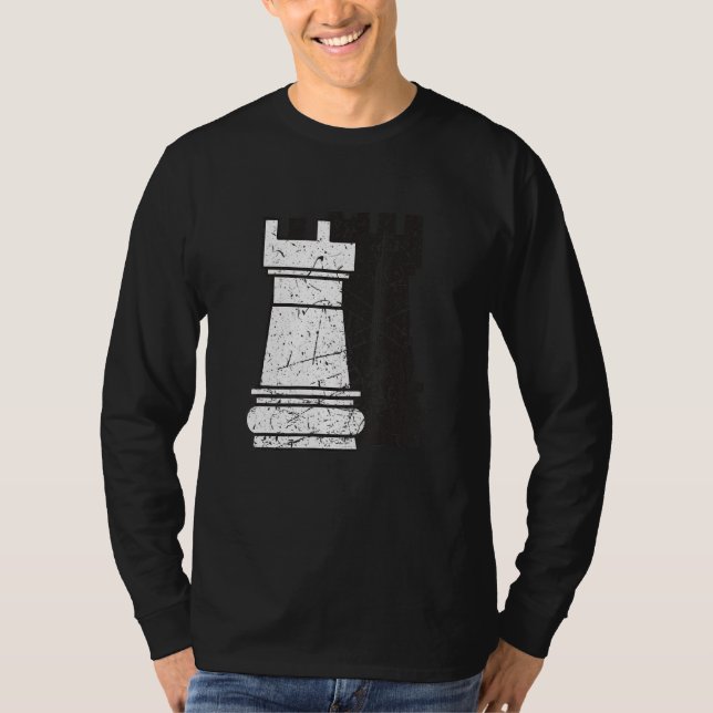 T-shirt Cool Professional Chess Master Piece Rook Gr (Devant)