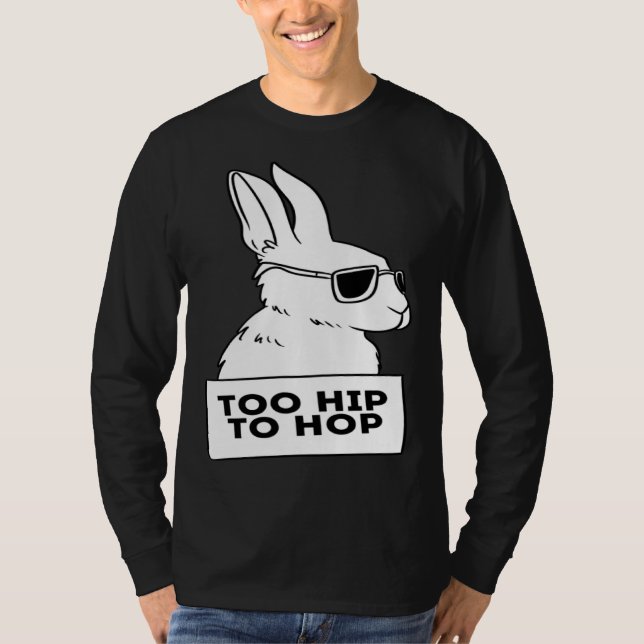 T-shirt cool rabbit bunny hip hop sunglasses chill (Devant)