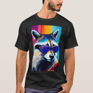 T-shirt Cool Raccoon