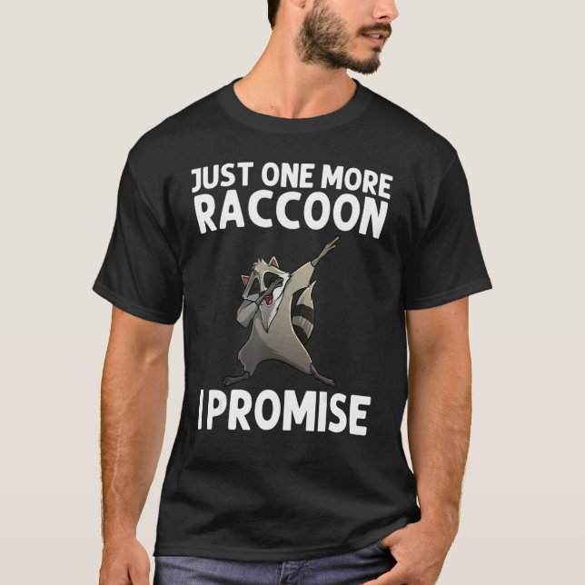 T-shirt Cool Raccoon Pour Hommes Femmes Panda Déchets Anim (Devant)