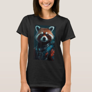 T-shirt Cool Red Panda Astronaut Funny Graphic Animal Enth