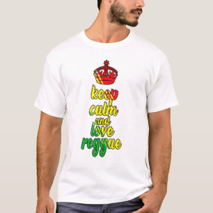 T-shirt Cool Reggae Saying Keep Calm Ragga Reggaeton Music