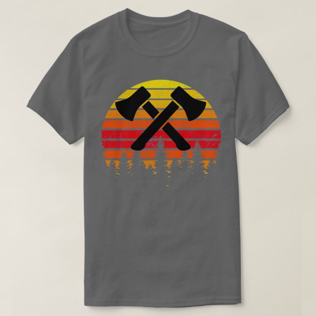 T-shirt Cool rétro Ax Thrower Ax Thrower 1 (Design devant)