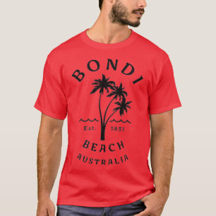 T-shirt Cool rétro Bondi Beach Australie Vintage Palm ree 