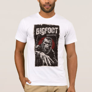 T-shirt Cool Retro Croyez en Bigfoot Vintage Monster
