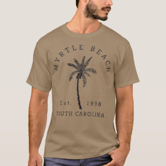 T-shirt Cool rétro Original Myrtle Beach SC Palm Tree