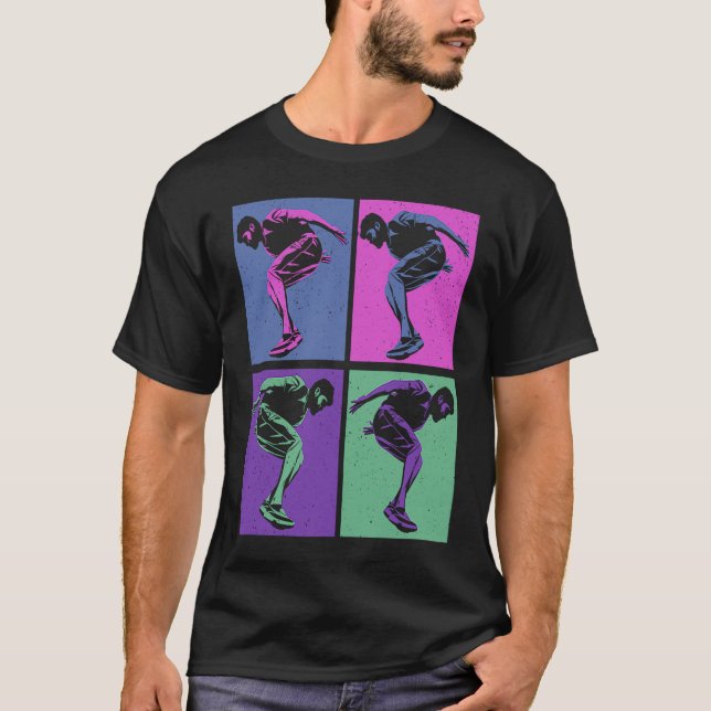 T-shirt Cool Retro Parkour  Free Running Parkour (Devant)