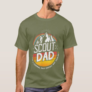 T-shirt cool retro scouts Papa mot art