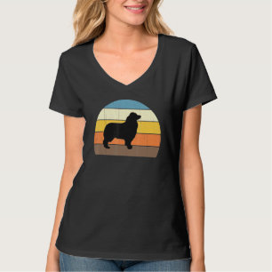 T-shirt Cool Retro Sunset Australian Shepherd - Great Fun