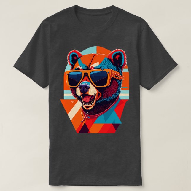 T-shirt Cool rétro Vector Art T Design (Design devant)