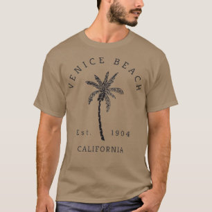 T-shirt Cool rétro Venice Beach California Palm Tree Art