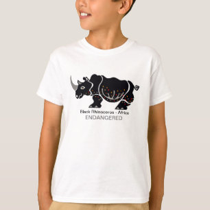 T-shirt Cool RHINOCEROS - Graphique animal en danger -