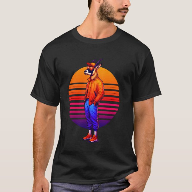 T-shirt Cool Roan Antelope Moderne Style urbain Sunset Ret (Devant)