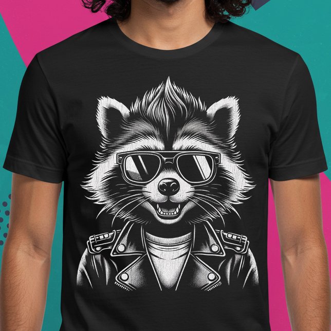 T-shirt Cool Rock et Roll Racoon (Créateur téléchargé)