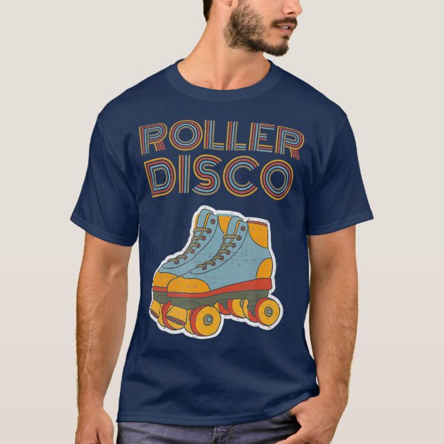 T-shirt Cool Roller Disco Retro party les années 70 et 80s (Devant)