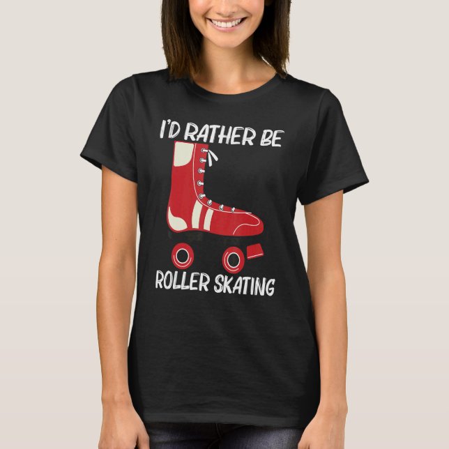 T-shirt Cool Roller Skating For Men Women Recreational Spo (Devant)