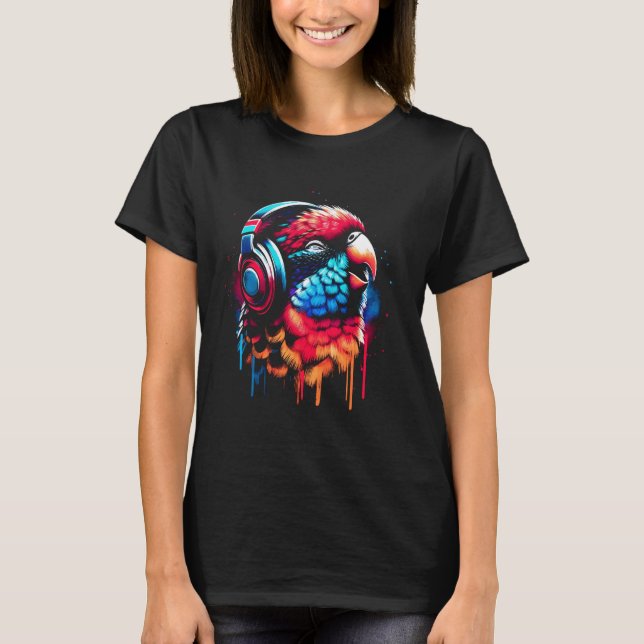 T-shirt Cool Rosella Art pour les mélomanes Noël (Devant)