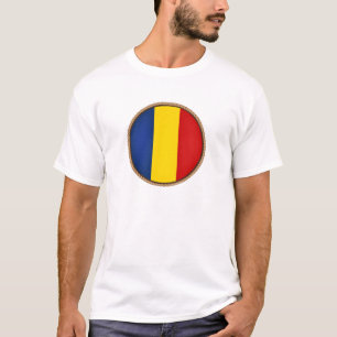T-shirt Cool Roumanie Drapeau Sceau