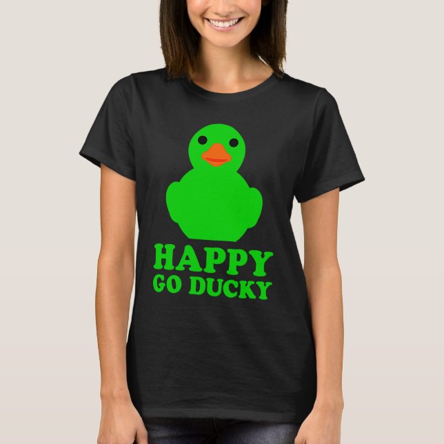 T-shirt Cool Rubber Duck Lover Lucky Ducky Quack Cute Anim (Devant)