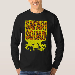 T-shirt Cool Safari Squad Pour Hommes Femmes Animaux Anima