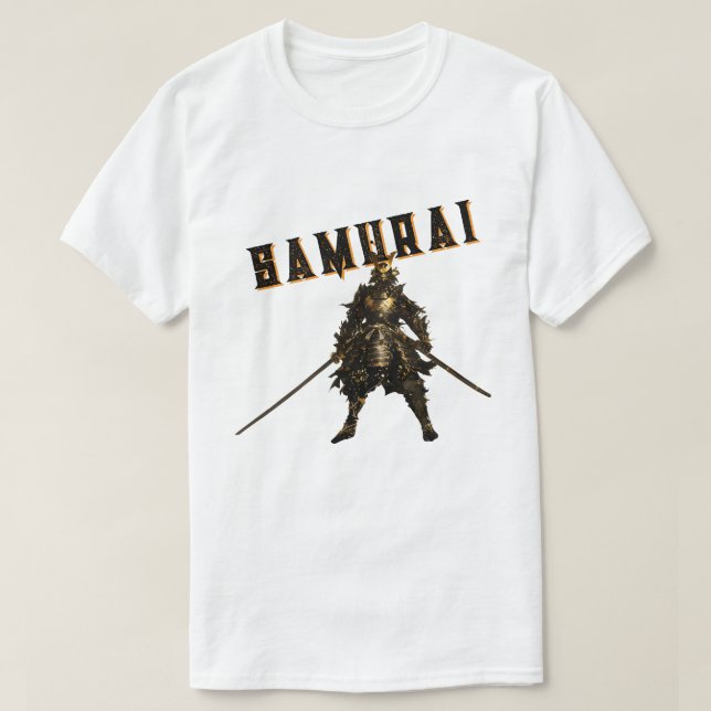 T-shirt Cool Samurai Warrior Japanese Bushido Personalized (Design devant)